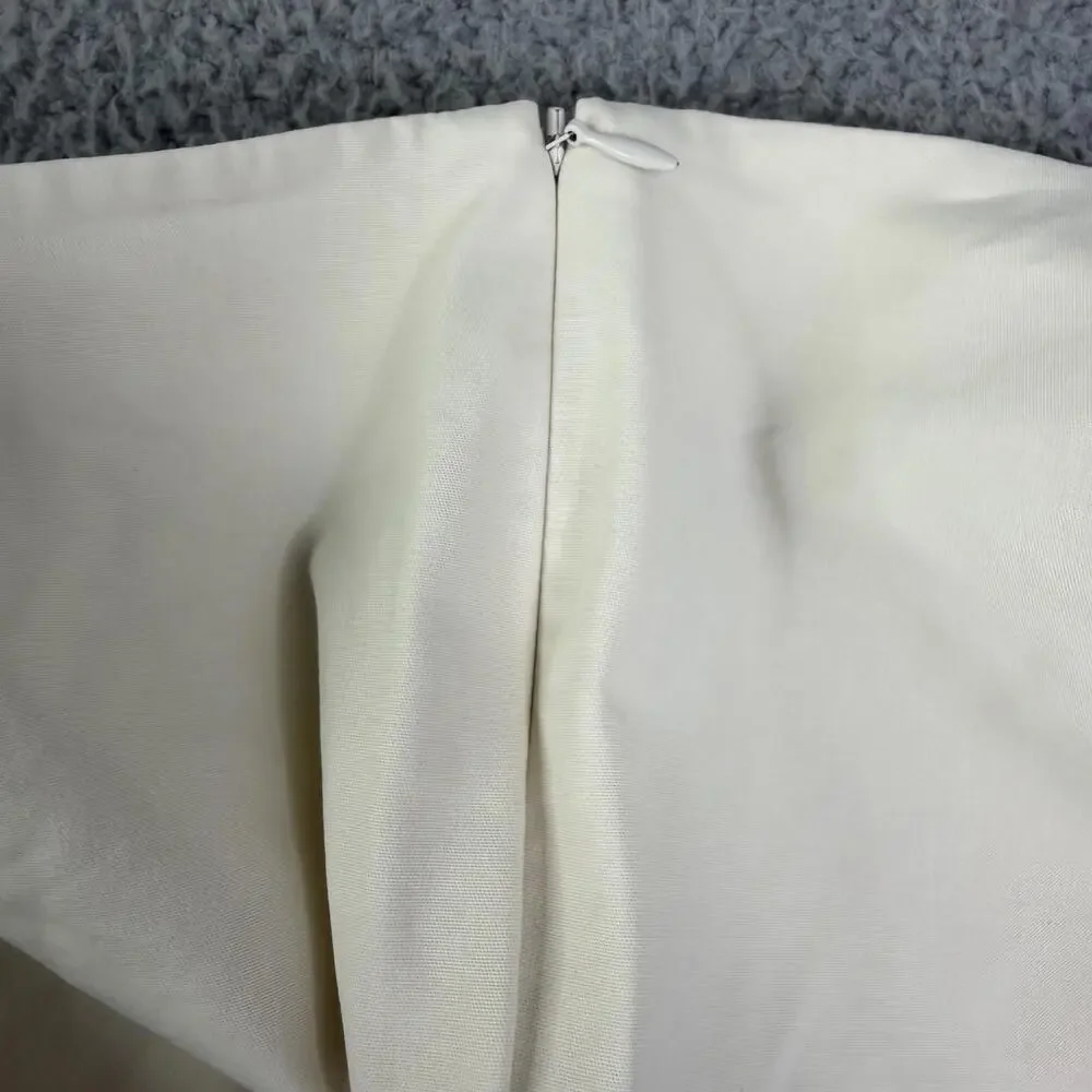 Lafayette 148 Stanton Beige Pants Women's 14 Curvy Stretch  Cropped - Picture 11 of 11